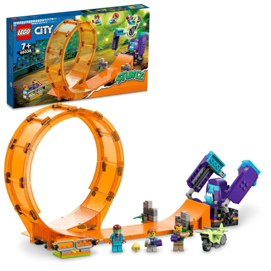 Objav vzrušenie s LEGO CITY kaskadérskou motorkou a šimpanzom