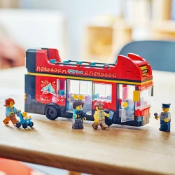 LEGO CITY 60407 Červený dvojposchodový vyhliadkový autobus