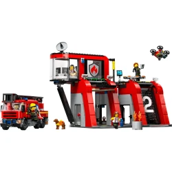 LEGO CITY 60414 Hasičská stanica s hasičským vozidlom