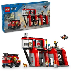 LEGO CITY 60414 Hasičská stanica s hasičským vozidlom