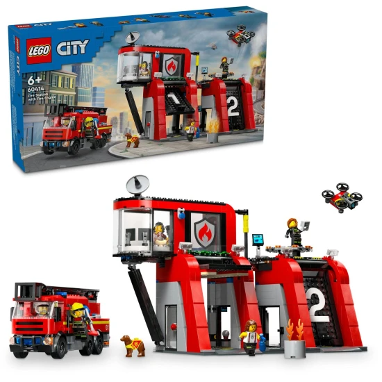 LEGO City Hasičská stanica – akcia, dron a záchrana v jednom sete!