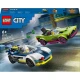 LEGO City 60415 - Naháňačka policajného auta a športiaka s minifigúrkami policajta a zločinky