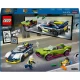 LEGO City 60415 - Naháňačka policajného auta a športiaka s minifigúrkami policajta a zločinky