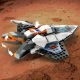 LEGO CITY Medzihviezdna vesmírna loď s vyklápacími hlavnými tryskami, hračkárskym akumulátorom na rýchly štart, a dronom, ktorý sa mení na tryskový batoh pre minifigúrku vesmírnej posádky.