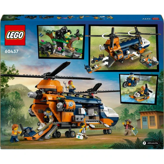 LEGO CITY Helikoptéra na prieskum džungle – dobrodružstvo v základnom tábore