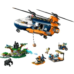 LEGO CITY 60437 Helikoptéra na prieskum džungle v základnom tábore