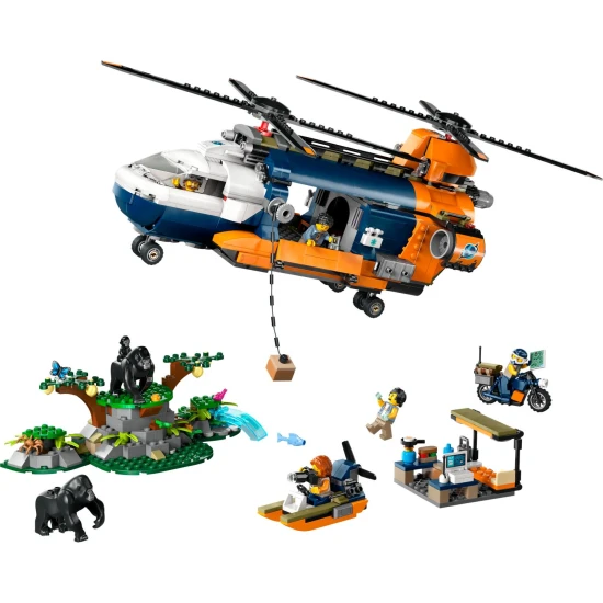 LEGO CITY Helikoptéra na prieskum džungle – dobrodružstvo v základnom tábore