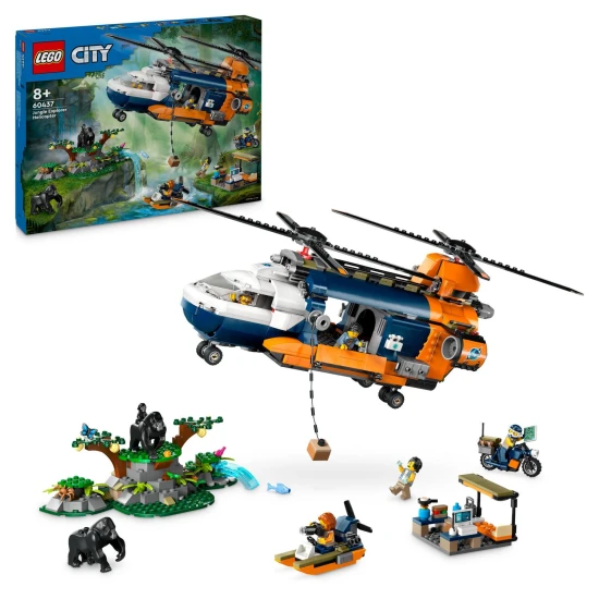 LEGO CITY Helikoptéra na prieskum džungle – dobrodružstvo v základnom tábore