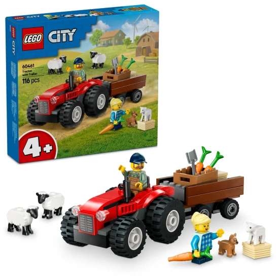 LEGO CITY farmársky traktor s prívesom a zvieratkami pre deti
