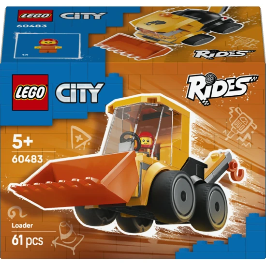 LEGO CITY 60483 Autíčka Stavebný nakladač