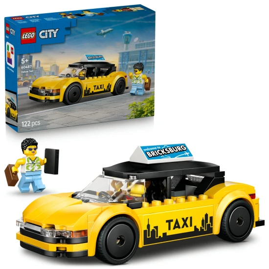 LEGO CITY 60487 Žltý taxík