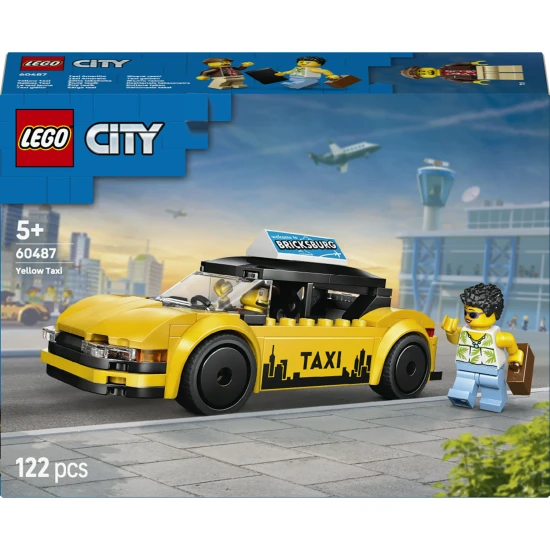 LEGO CITY 60487 Žltý taxík