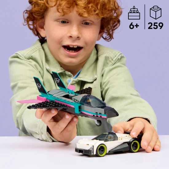 LEGO City 60489 Stíhačka vs. auto