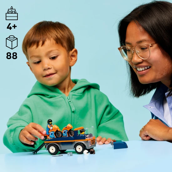 LEGO City 60491 Kamión na prepravu motoriek