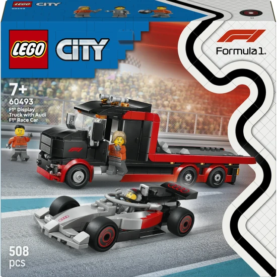 LEGO City 60493 Výstavný nákladiak F1® s pretekárskym autom Audi F1®