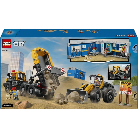 LEGO City 60494 Vyklápací nákladiak a čelný nakladač