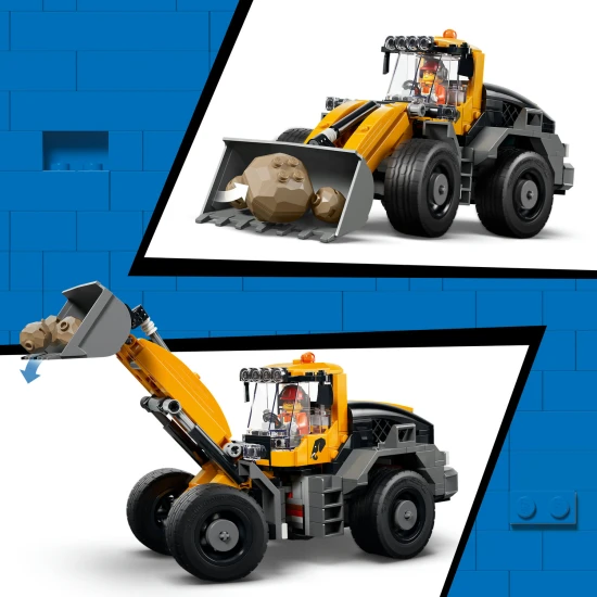 LEGO City 60494 Vyklápací nákladiak a čelný nakladač
