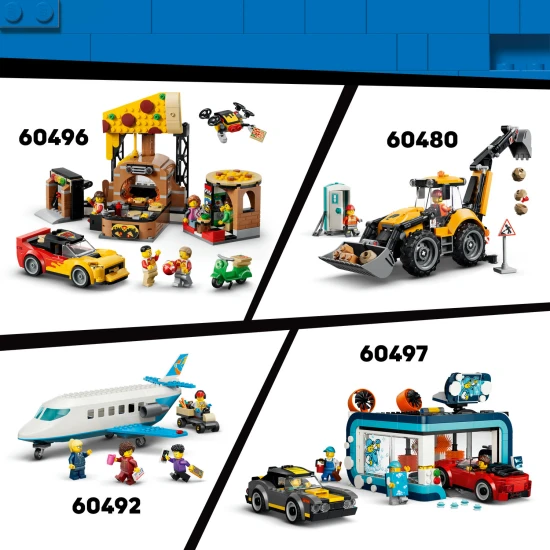 LEGO City 60494 Vyklápací nákladiak a čelný nakladač