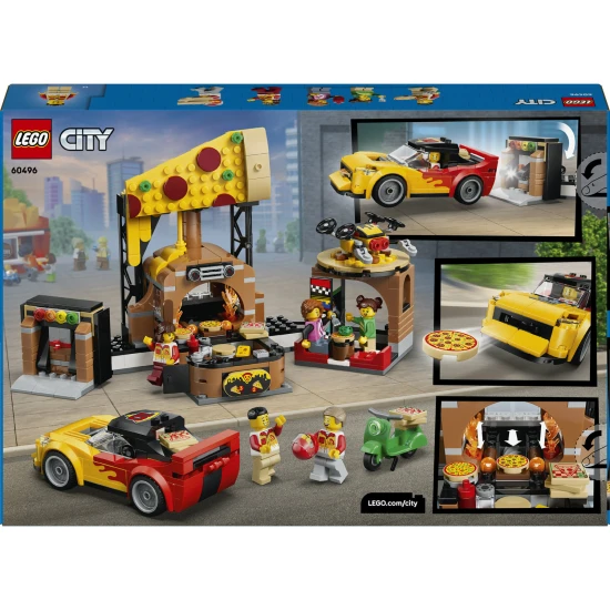 LEGO City 60496 Donáška pizze s vozidlami