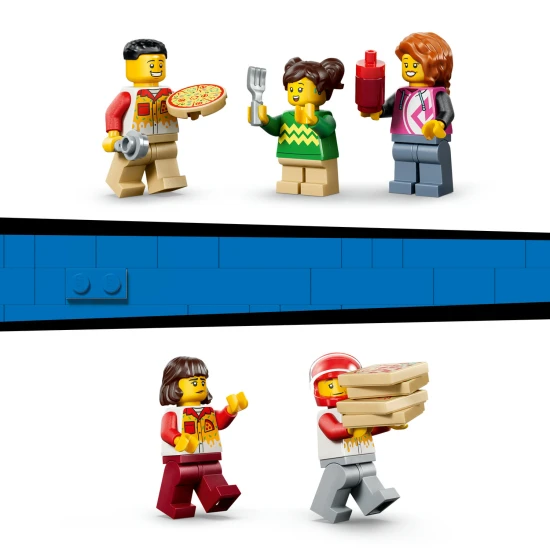 LEGO City 60496 Donáška pizze s vozidlami