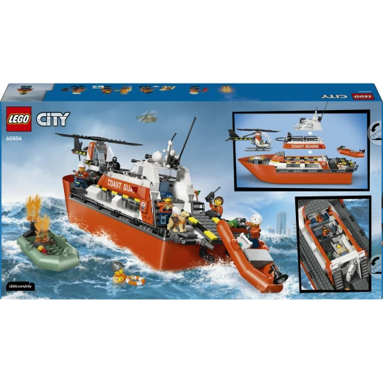 LEGO City 60504 Záchranný čln pobrežnej hliadky a vrtuľník