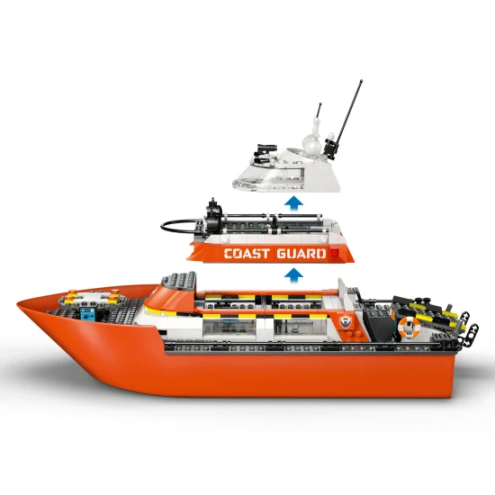 LEGO City 60504 Záchranný čln pobrežnej hliadky a vrtuľník