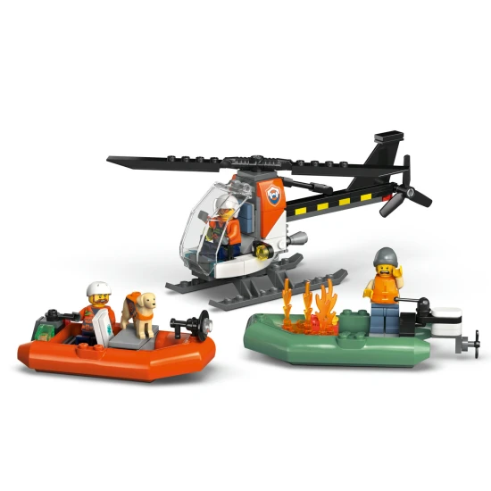 LEGO City 60504 Záchranný čln pobrežnej hliadky a vrtuľník