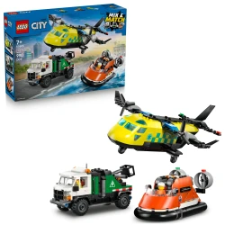 LEGO CITY 60505 Remix Lietadlo, servisné vozidlo a vznášadlo
