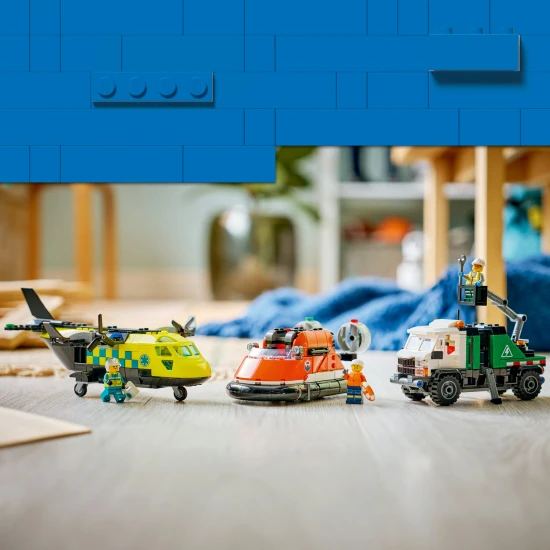 LEGO CITY 60505 Remix Lietadlo, servisné vozidlo a vznášadlo