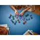 LEGO F1 71049 zberateľské pretekárske auto, minifigúrka s prilbou a kolesami