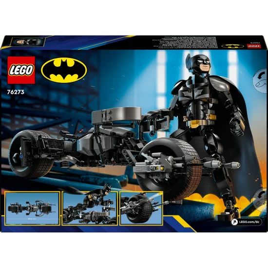 LEGO DC Batman Zostaviteľná figúrka: Batman a motorka Bat-Pod Zostaviteľný LEGO Batman s motorkou, LEGO Batman v akcii, LEGO Batman figurka s pohyblivými časťami, LEGO Batman s Bat-Pod