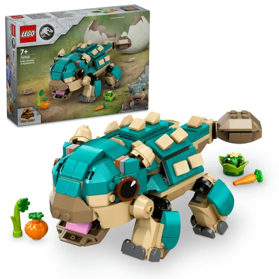 LEGO Jurassic World 76962 Mala Bumpy Ankylosaurus s pohyblivou celustou a chvostom