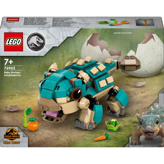 LEGO Jurassic World 76962 Mala Bumpy Ankylosaurus s pohyblivou celustou a chvostom