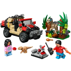 LEGO Jurassic World 76972 Únik pred raptorom v terénnom aute