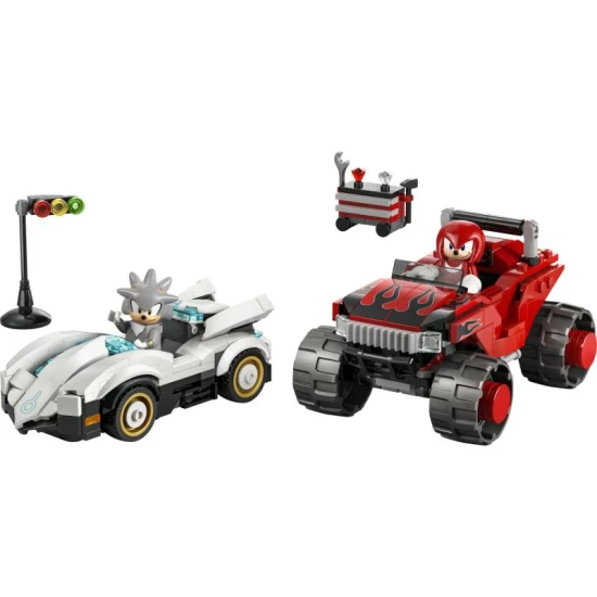 LEGO Sonic The Hedgehog 77118 Silver a jeho auto vs. Knuckles a jeho monster truck