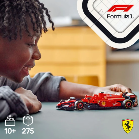 LEGO Speed Champions Pretekárske auto Ferrari SF-24 F1 LEGO Speed Champions Ferrari SF-24 F1 – detailná replika ikonického pretekárskeho auta