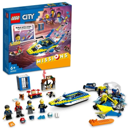 LEGO City Misia detektíva pobrežnej stráže Vystavajte si svoje LEGO dobrodružstvá spôsobom, ako nikdy predtým! Stiahnite si bezplatnú appku a riaďte sa digitálnym príbehom.
