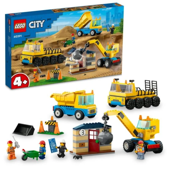 LEGO CITY 60391 Construction van and demolition crane