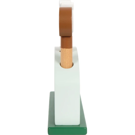 Drevena vystrelovacia vkladacka Safari so zirafou, levom, zebrou a leopardom – motoricka hracka pre deti