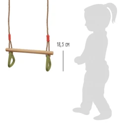 Hojdačka s gymnastickými držadlami