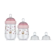 Dojčenské fľaše 165 ml + 240 ml + 2 cumlíky Fairy Garden