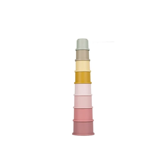 Little Dutch Stohovacie kelímky Pink