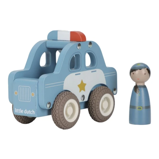 Little Dutch Policajné auto drevené