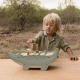 Little Dutch Zatĺkačka drevená Safari Friends – krokodíl s kladivkom a farebnými kolíkmi