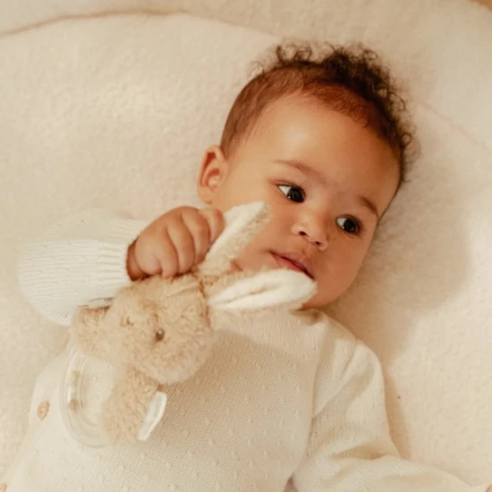 Little Dutch Hrkálka s korálkami králiček Newborn Naturals