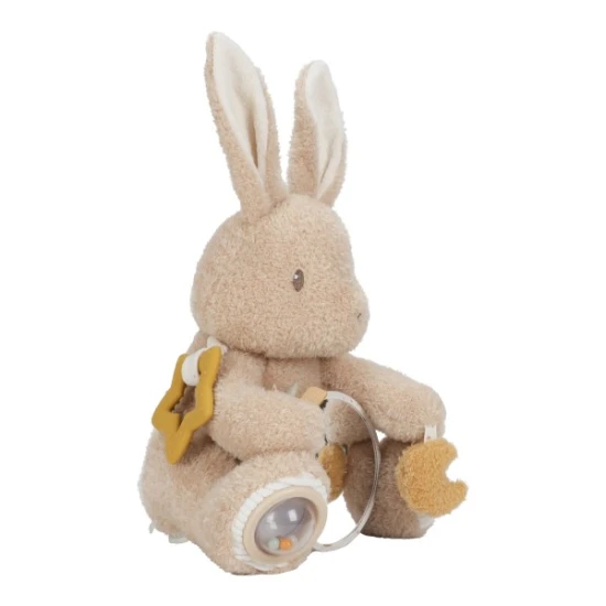 Little Dutch Králiček plyšový s aktivitami Newborn Naturals