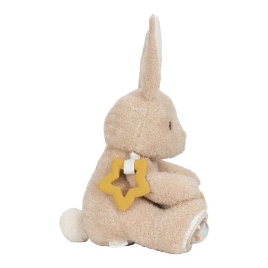 Little Dutch Králiček plyšový s aktivitami Newborn Naturals