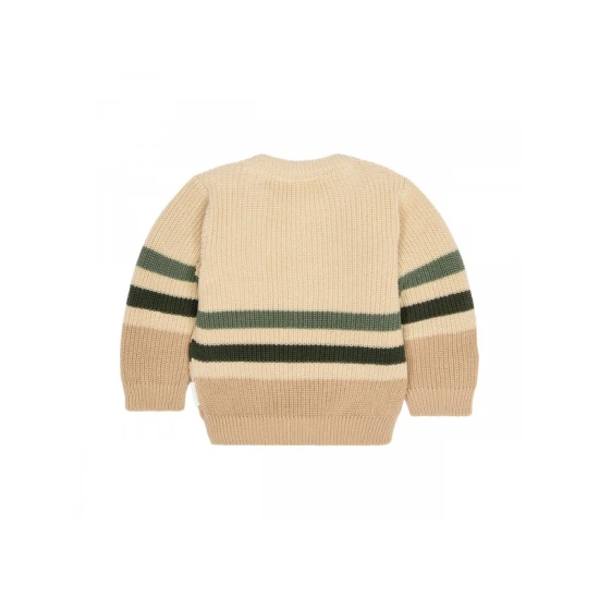 Little Dutch Svetrík pletený Warm Taupe