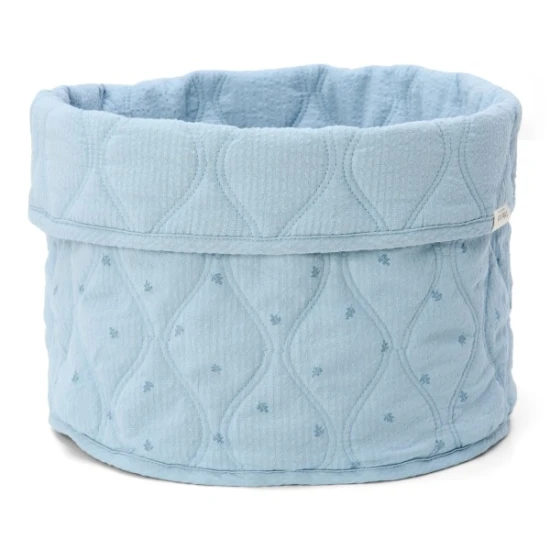 Little Dutch Košík textilný obojstranný veľký Pure Denim Blue