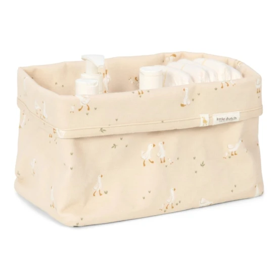 Little Dutch Košík textilný veľký Husa Newborn Naturals